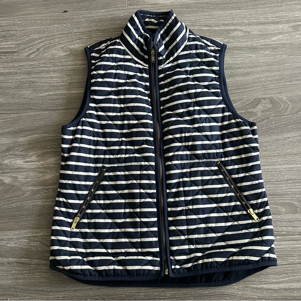 Old Navy Blue White Striped Vest Size Medium